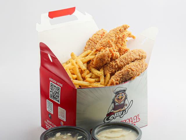 Krispys Boneless 12 Pc Lg Fries, Lg Coleslaw, 2 Bread, Drink Included