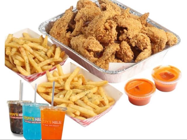 Krispys Wings 50 Pc, Comes With 3 Fries & Drink Included